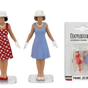 Modellino figurini figura Brumm SPETTATRICI ANNI 60 Pz.2 modellismo
