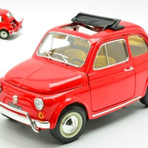 Modellino auto scala 1:18 Burago FIAT 500 L 1968 Rosso diecast modellismo statico