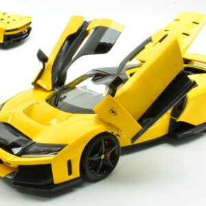 Modellino auto scala 1:18 Burago FERRARI F80 YELLOW diecast modellismo statico