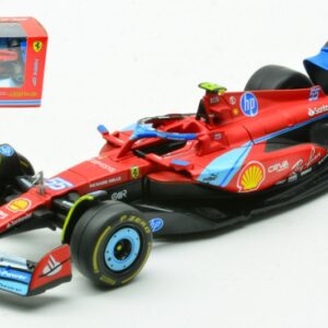 Modellino auto formula 1 F1 scala 1:43 Burago FERRARI SF-24 N.55 5th MIAMI GP 2024 CARLOS SAINZ diecast modellismo statico