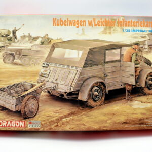 Modellino model kit montaggio carri armati tank KUBELWAGEN W/LEICHTER INFANTERIEKARREN dragon scala 1:35 modellismo