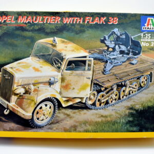 Modellino model kit montaggio carri armati tank OPEL MAULTIER WITH FLAK 38 italeri scala 1:35 modellismo