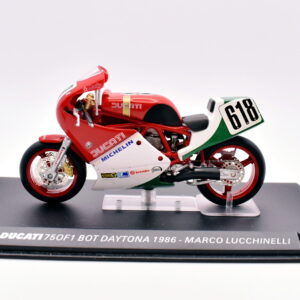 modellini moto scala 1:24 Ducati 750F1 bot daytona marco lucchinelli diecast modellismo da collezione