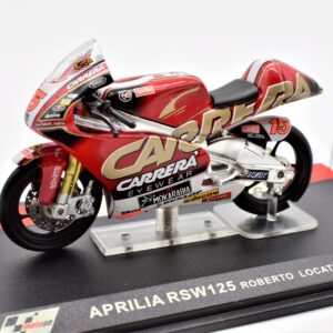 modellini moto scala 1:24 aprilia RSW125 roberto locatelli motogp diecast modellismo da collezione