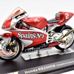 modellini moto scala 1:24 honda RS250RW roberto rolfo moto gp diecast modellismo da collezione