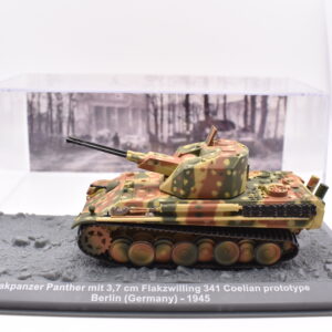 Modellini carri armati tank Flakpanzer panther mit 3,7 veicoli militari da combattimento collezione