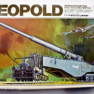 Modellino model kit montaggio tank LEOPOLD GERMAN RAILWAY GUN hasegawa scala 1:35 modellismo