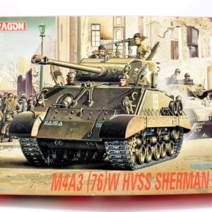 Modellino model kit montaggio carri armati tank M4A3 (76) WHVSS SHERMAN WWII dragon scala 1:35 modellismo