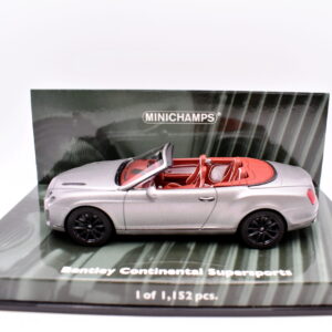 Modellino auto scala 1:43 bentley continental supersports minichamps diecast modellismo da collezione