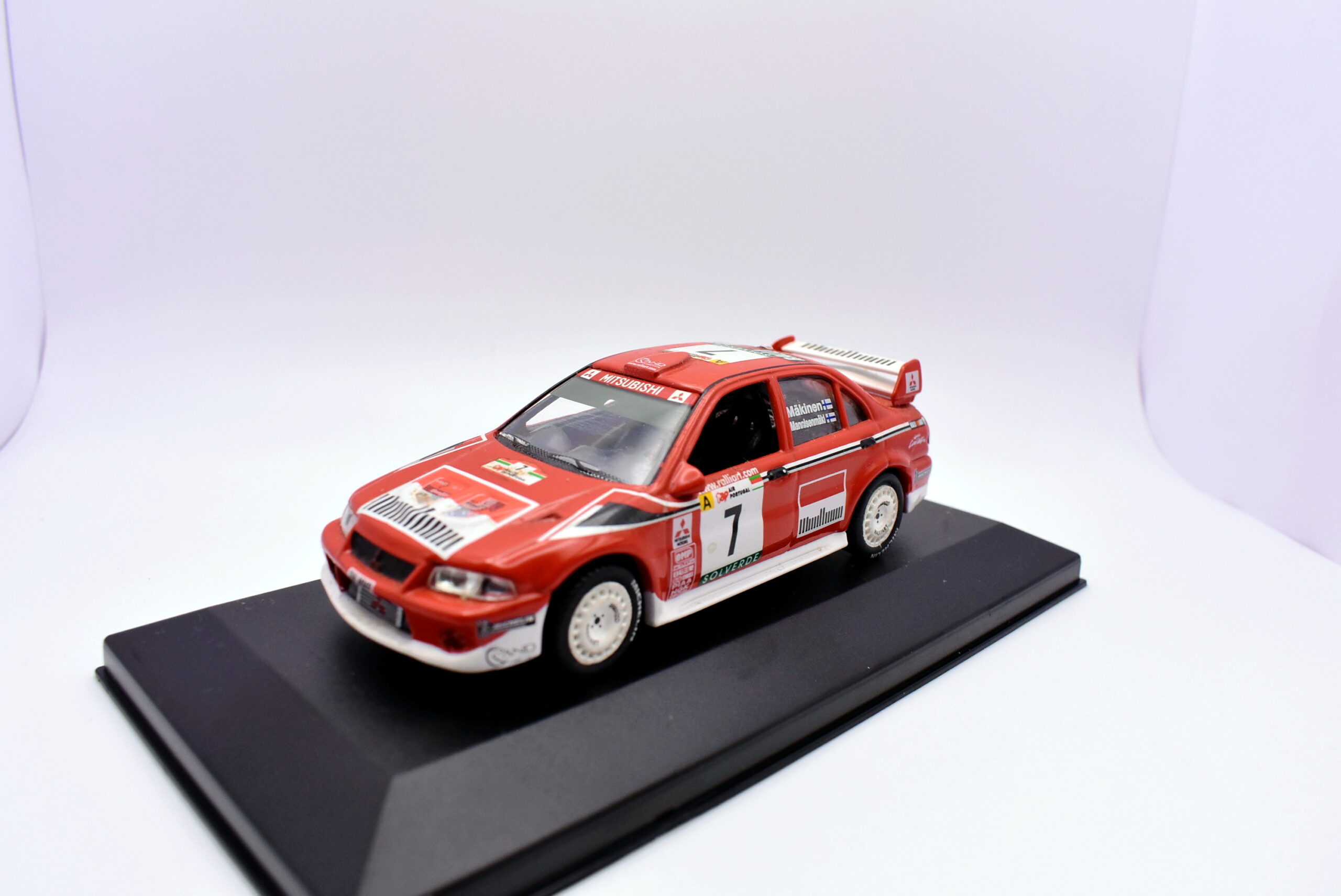 Modellino auto mitsubishi lancer evo 6 racing rally scala 1:43 diecast modellismo - Image 2