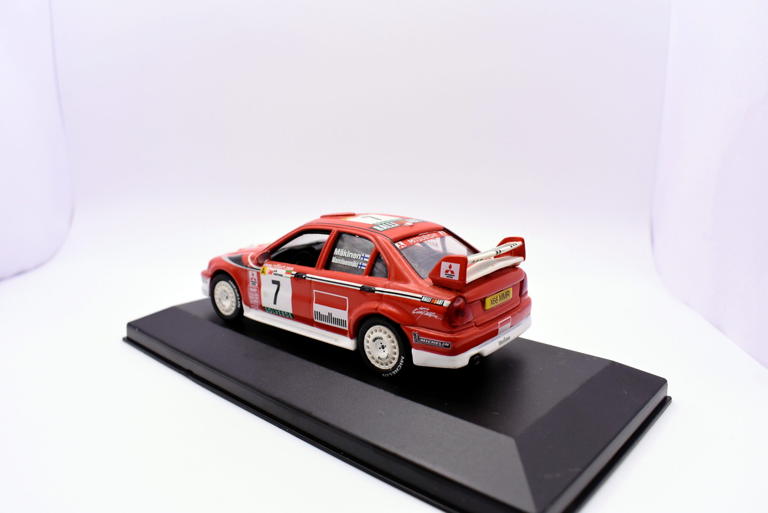 Modellino auto mitsubishi lancer evo 6 racing rally scala 1:43 diecast modellismo - Image 3