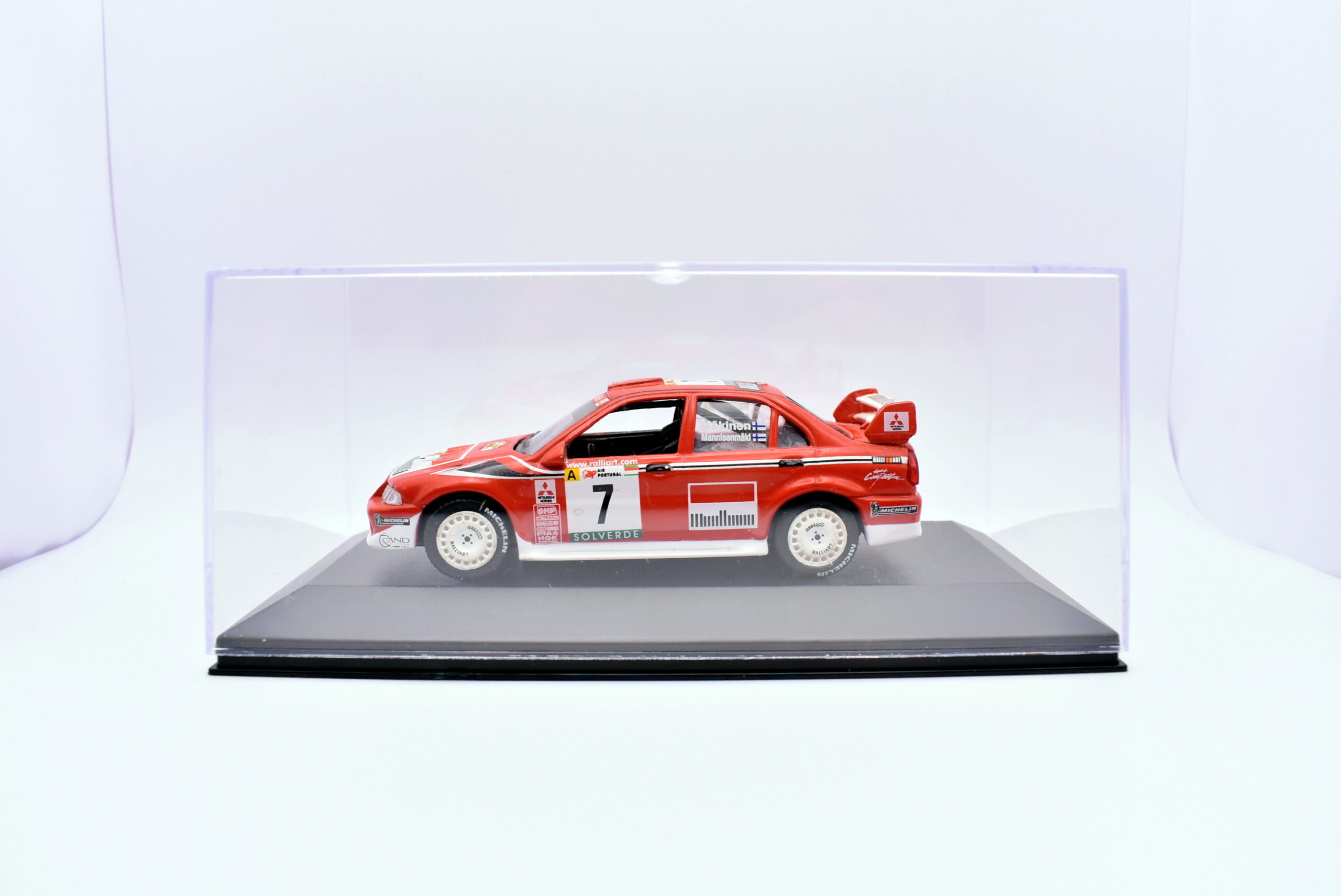Modellino auto mitsubishi lancer evo 6 racing rally scala 1:43 diecast modellismo - Image 4