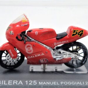modellini moto scala 1:24 gilera 125 manuel poggiali diecast modellismo da collezione