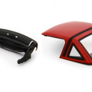 Modellino auto LaudoRacing HARD TOP + CAPOTE PER ALFA SPIDER 1.6 1990 RED modellismo