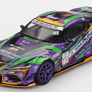 Modellino auto scala 1:64 Mini GT  TOYOTA GR SUPRA KUHL D1GPEVANGELION RACING 2021 1:64 diecast modellismo statico