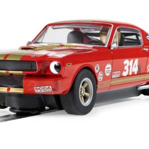 Modellino slot car Scalextric  SHELBY GT350H RED AND GOLD SLOT 1:32 modellismo