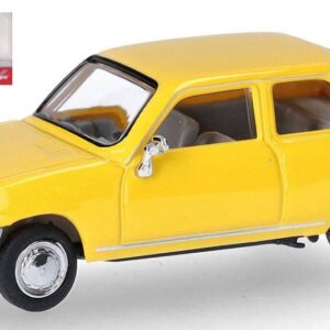 Modellino auto scala 1:87 Herpa RENAULT R5 GIALLO diecast modellismo statico