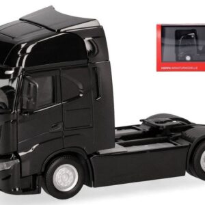 Modellino camion scala 1:87 Herpa IVECO S-WAY MOTRICE 2 ASSI NERO modellismo
