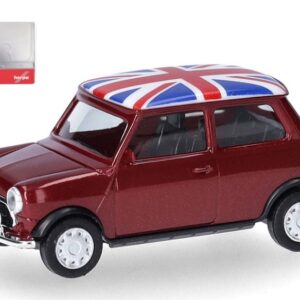 Modellino auto scala 1:87 Herpa MINI MAYFAIR 2 PORTE RED diecast modellismo statico