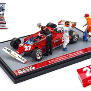 Modellino auto formula 1 F1 1:43 FERRARI 126 CK GRAN BRETAGNA GP 1981 VILLENEUVE diecast modellismo