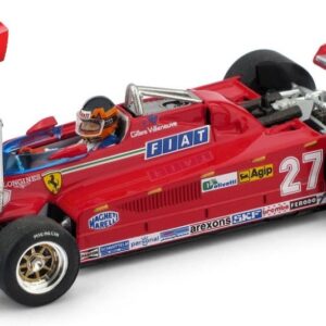 Modellino auto formula 1 F1 1:43 FERRARI 126 CK VILLENEUVE 1981 CANADA GP diecast modellismo