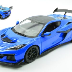 Modellino auto scala 1:18 CHEVROLET CORVETTE ZR1 2025 BLUE diecast modellismo statico