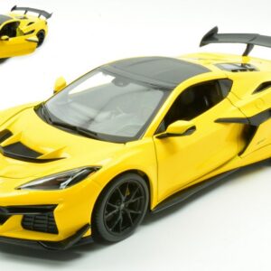 Modellino auto scala 1:18 CHEVROLET CORVETTE ZR1 2025 YELLOW diecast modellismo statico