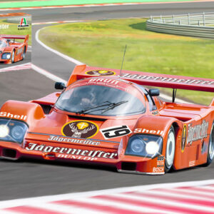 Modellino auto model kit di montaggio Italeri  PORSCHE 956 JAGERMEISTER KIT 1:24 modellismo