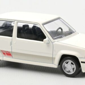 Modellino auto scala 1:43 Norev RENAULT SUPERCINQ GT TURBO PH II 1988 WHITE diecast modellismo statico