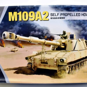 Modellino model kit montaggio carri armati tank M109A2 kinetic scala 1:35 modellismo