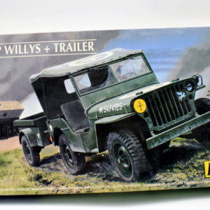 Modellino model kit montaggio carri armati tank JEEP WILLYS TRAILER heller scala 1:35 modellismo