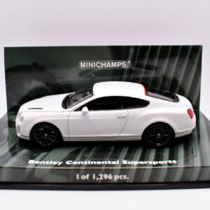 Modellino auto scala 1:43 bentley continental supersports minichamps diecast modellismo da collezione