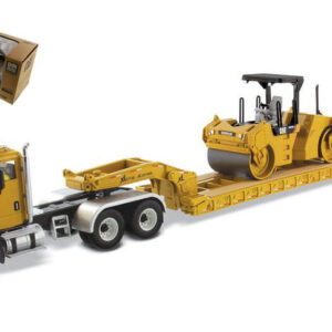 Modellino ruspa Diecast Master CAT CT660 TRUCK + TRAILER 1:50 diecast modellismo statico