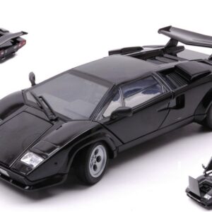 Modellino auto scala 1:24 Welly  LAMBORGHINI COUNTACH BLACK 1:24 diecast modellismo statico