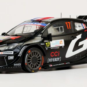 Modellino auto rally scala 1:18 Ixo Model  TOYOTA GR YARIS N.17 RALLY1 ISALS CANARIS 2025 OGIER-LANDAIS diecast modellismo