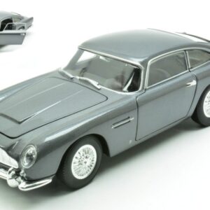 Modellino auto scala 1:24 Welly  ASTON MARTIN DB5 1964  GREY 1:24 diecast modellismo statico