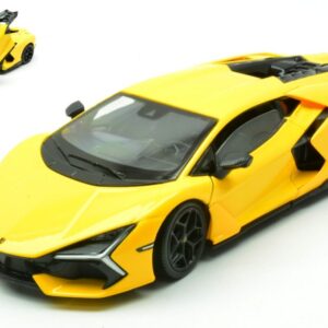 Modellino auto scala 1:24 Welly  LAMBORGHINI REVUELTO YELLOW 1:24 diecast modellismo statico