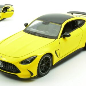 Modellino auto scala 1:24 Welly  MERCEDES AMG GT YELLOW 1:24 diecast modellismo statico