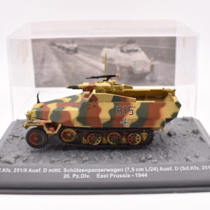 Modellini carri armati tank sd.kfz 251/9 ausf D mittl veicoli militari da combattimento collezione
