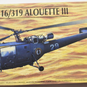 Modellino elicottero model kit montaggi SA 316/319 ALOUETTE III heller scala 1:72 modellismo