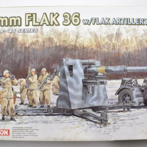 Modellino model kit montaggio carri armati tank 88MM FLAK 36 dragon scala 1:35 modellismo