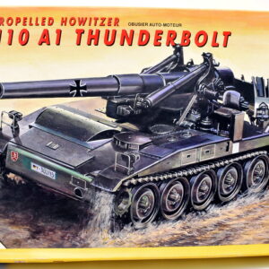 Modellino model kit montaggio carri armati tank M-110 A1 THUNDERBOLT italeri scala 1:35 modellismo