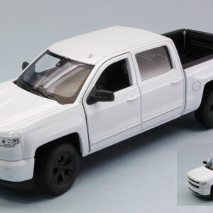 Modellino auto scala 1:27 CHEVROLET SILVERADO 2017 WHITE diecast modellismo statico