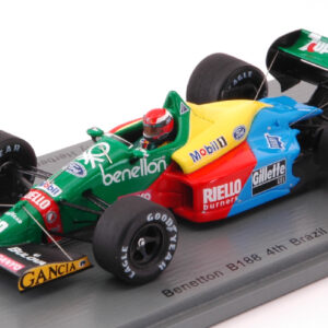 Modellino auto formula 1 F1 scala 1:43 Spark BENETTON B188 HERBERT 1989 BRAZIL GP modellismo
