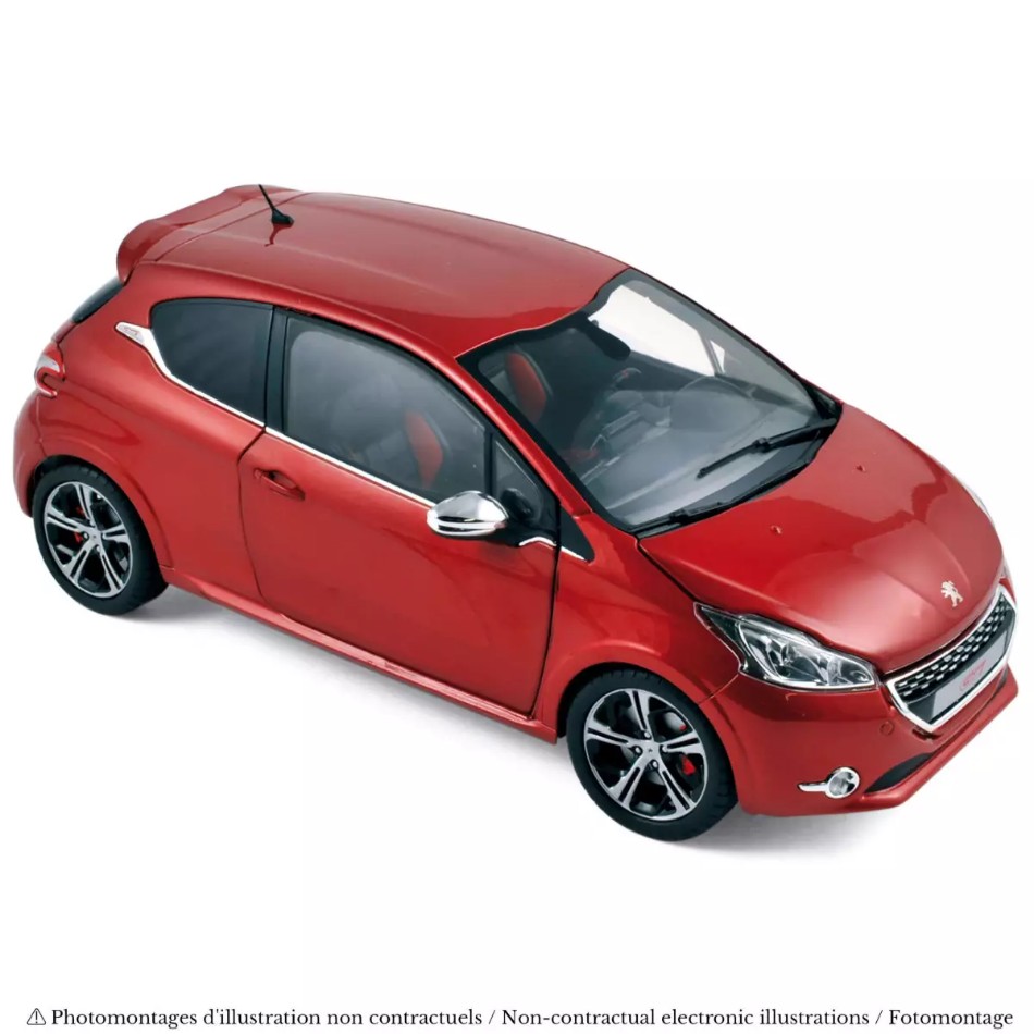 Modellino auto scala 1:18 Norev PEUGEOT 208 GTi 2013 diecast modellismo statico