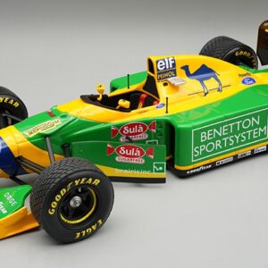 Modellino auto formula 1 F1 scala 1:18 Tecnomodel BENETTON B193B BRITISH GP 1993 RAIN TYRES M.SCHUMACHER modellismo