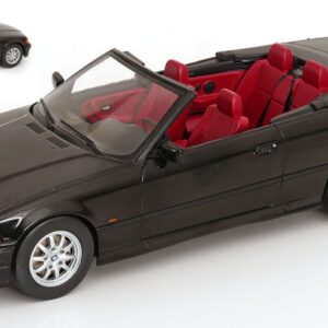 Modellino auto scala 1:18 BMW 3er E36 CABRIOLET 1996 BLACK diecast modellismo statico