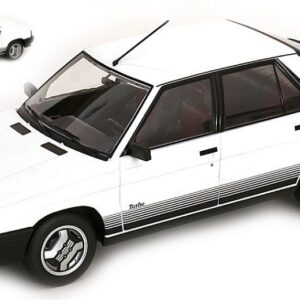 Modellino auto scala 1:18 RENAULT 11 TURBO 1985 WHITE diecast modellismo statico