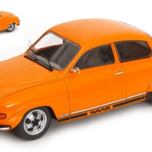 Modellino auto scala 1:18 SAAB 96 V4 1970 ORANGE diecast modellismo statico
