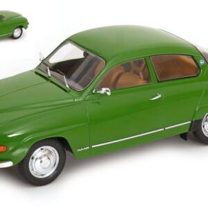 Modellino auto scala 1:18 SAAB 96 V4 1970 GREEN diecast modellismo statico